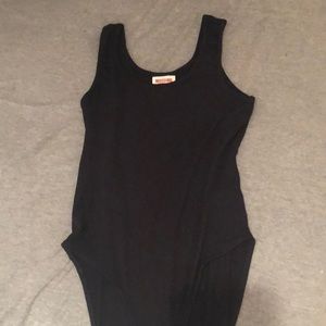 black tank body suit